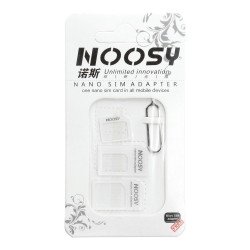 Kabeļa pārveidotājs Universal SIM Adapter 3in1 Balta