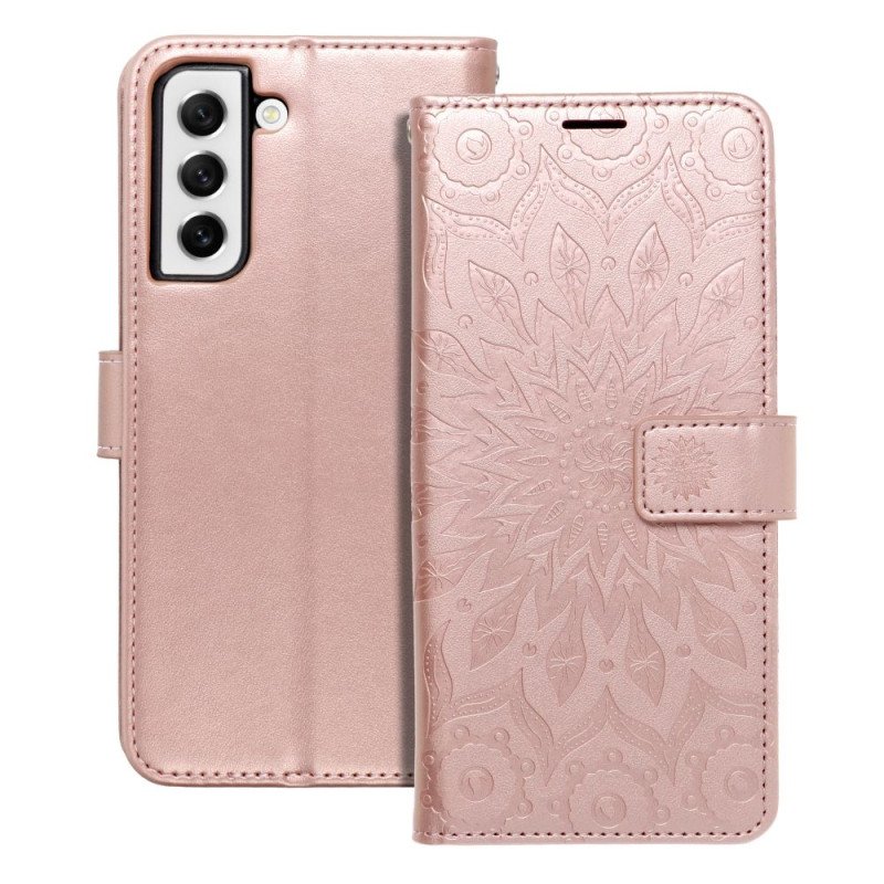Viedtālruņa atveramais maciņš Samsung Galaxy A32 Mezzo Book Mandala Rose Gold