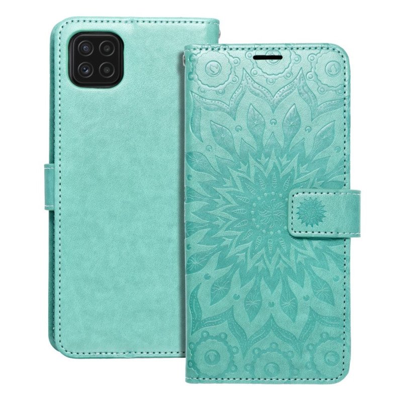Viedtālruņa atveramais maciņš Samsung Galaxy A22 5G Mezzo Book Dreamcatcher Violet