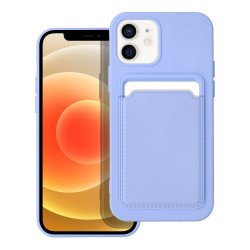 Viedtālruņa aizmugurējais vāciņš Apple iPhone 12 CARD Case Violet