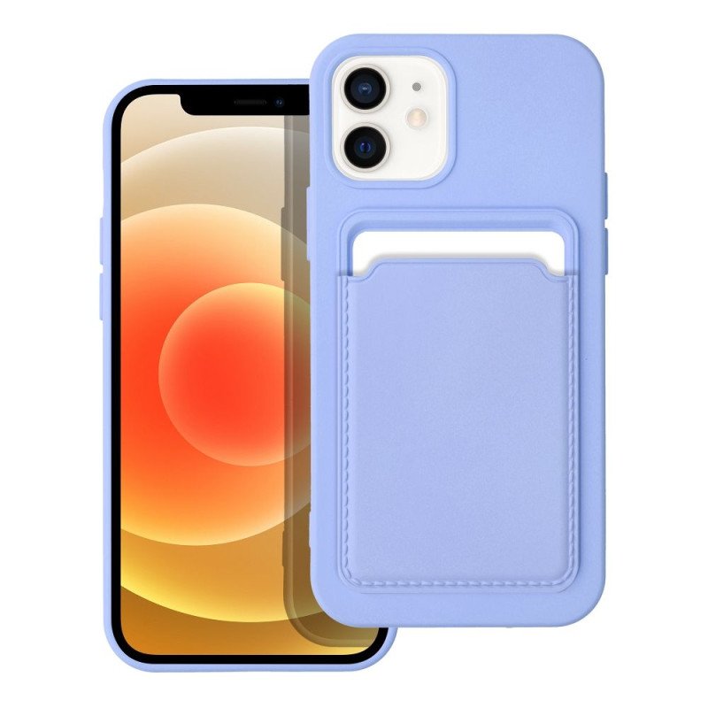 Viedtālruņa aizmugurējais vāciņš Apple iPhone 12 CARD Case Violet