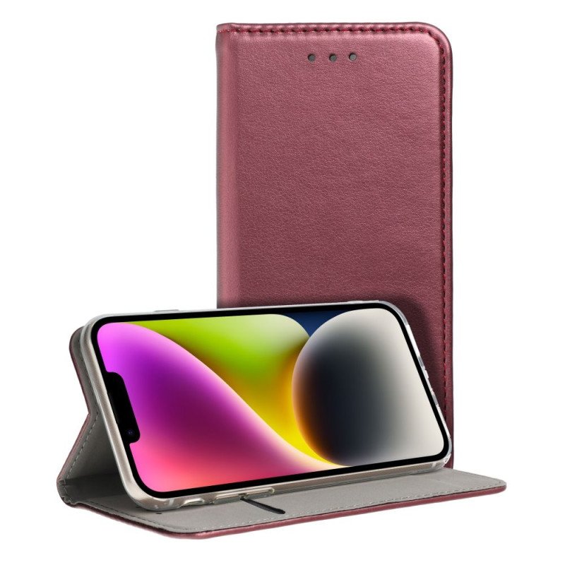 Viedtālruņa atveramais maciņš Samsung Galaxy A13 Smart Magnetic Burgundy
