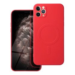 Viedtālruņa aizmugurējais vāciņš Apple iPhone 11 Pro Max Silicon Mag case Red
