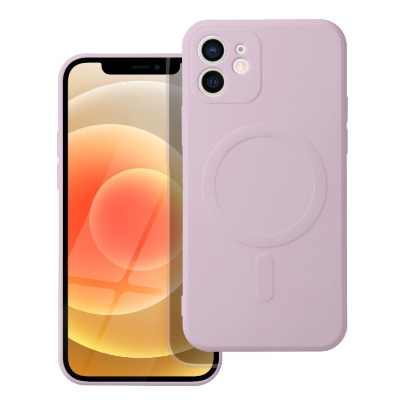 Viedtālruņa aizmugurējais vāciņš Apple iPhone 12 Mini Silicone Mag Pink
