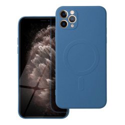 Viedtālruņa aizmugurējais vāciņš Apple iPhone 12 Pro Max Silicone Mag Blue