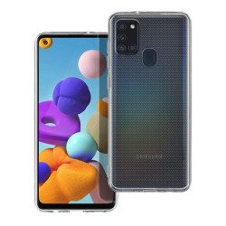 Viedtālruņa aizmugurējais vāciņš Samsung Galaxy A21S Caurspīdīga