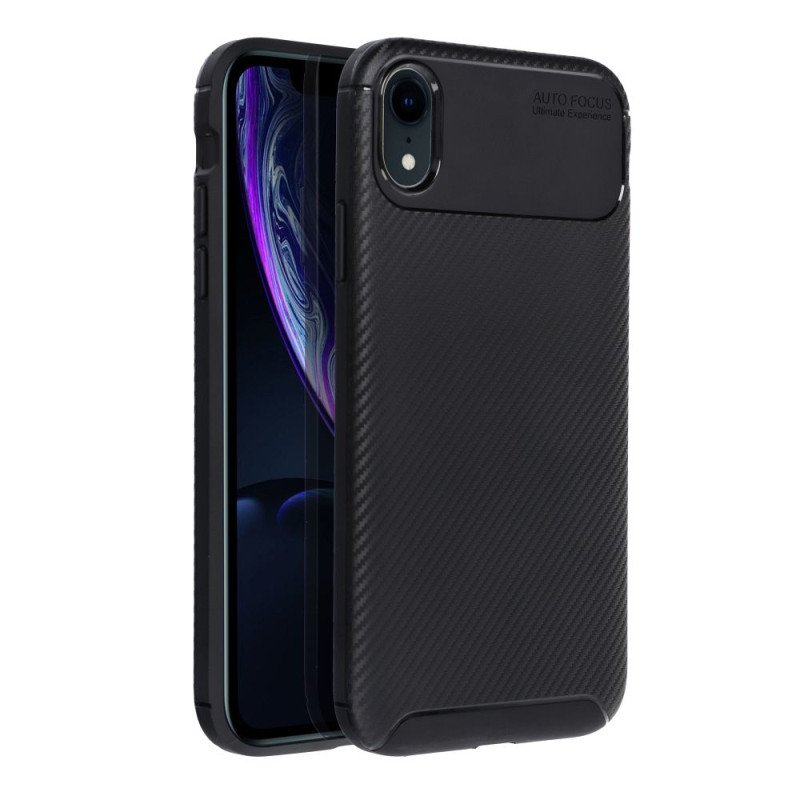 Viedtālruņa aizmugurējais vāciņš Apple iPhone XR Melna