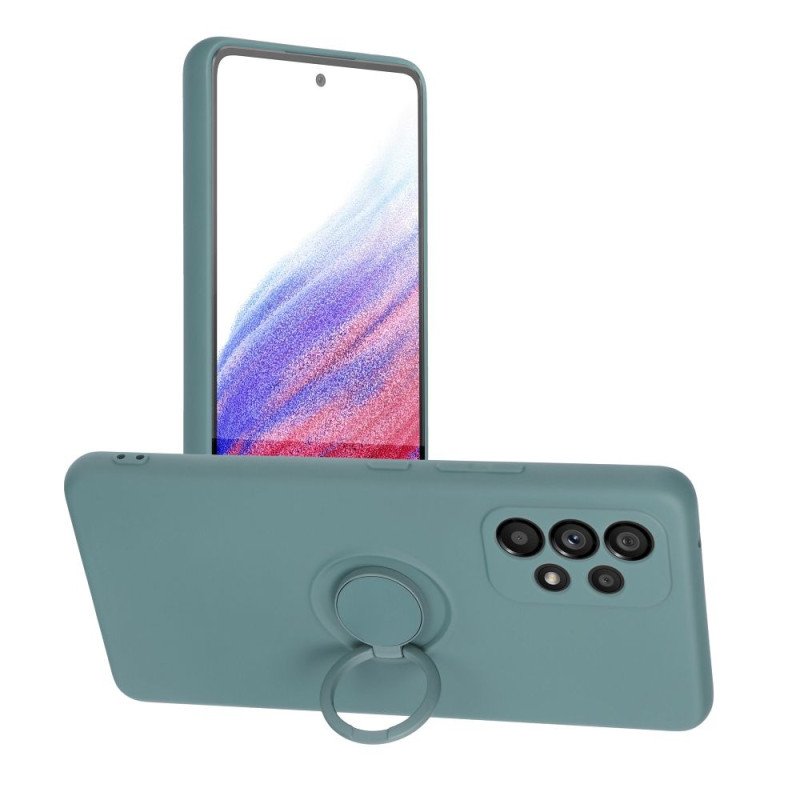 Viedtālruņa aizmugurējais vāciņš Samsung Galaxy S23 Plus Silicone Ring Green