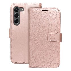 Viedtālruņa atveramais maciņš Samsung Galaxy S23 Mezzo Book Mandala Gold, Pink
