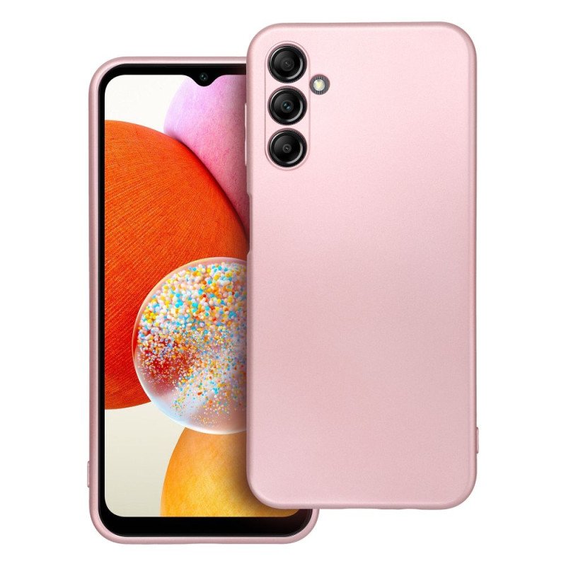 Viedtālruņa aizmugurējais vāciņš Samsung Galaxy A14 Metallic Pink