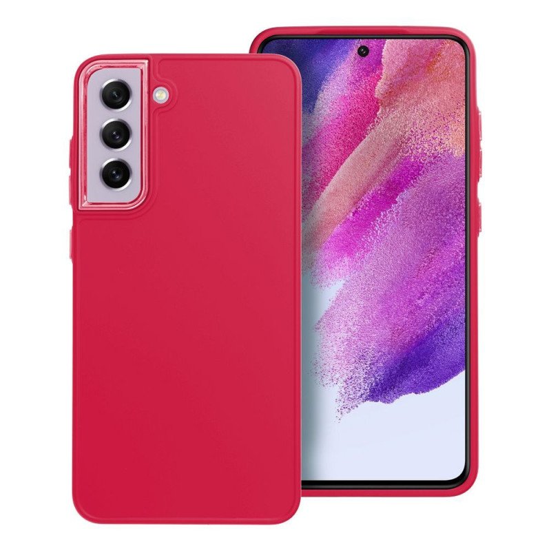 Viedtālruņa aizmugurējais vāciņš Samsung Galaxy S21 FE Frame Dark Red