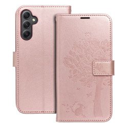 Viedtālruņa atveramais maciņš Samsung Galaxy A34 5G Mezzo Book Tree Rose Gold