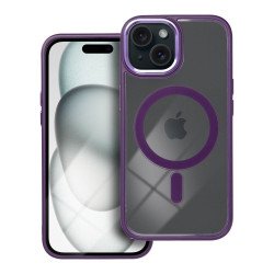 Viedtālruņa aizmugurējais vāciņš Apple Iphone 15 Violeta