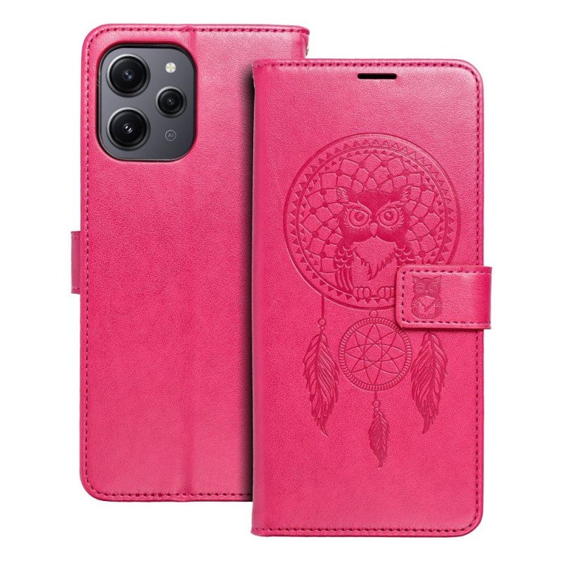 Viedtālruņa atveramais maciņš Xiaomi Redmi 12 4G Mezzo Book Dreamcatcher Bright Pink