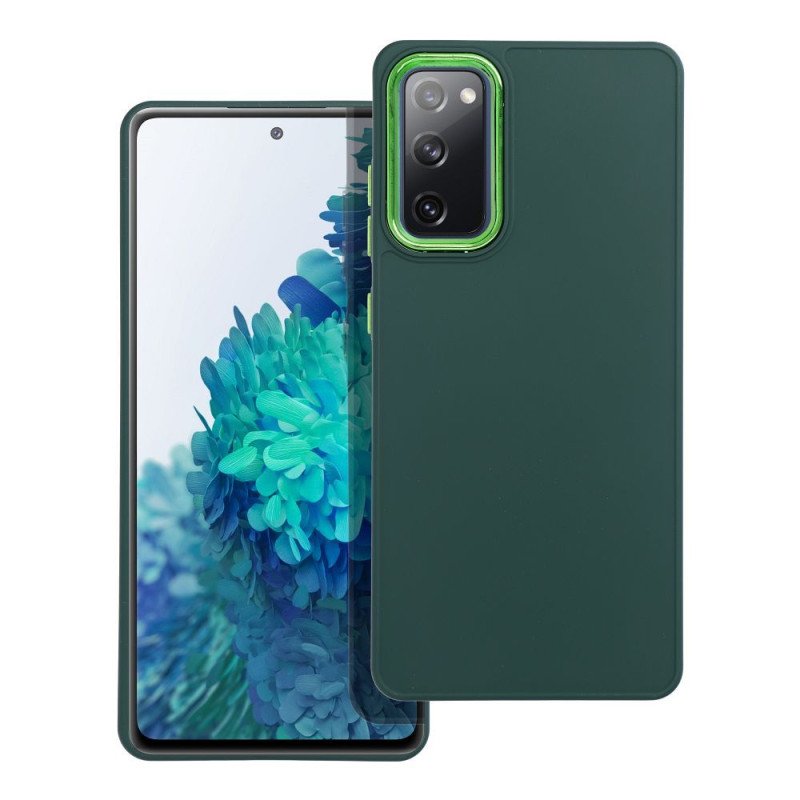Viedtālruņa aizmugurējais vāciņš Samsung Galaxy S20 FE Frame case Green