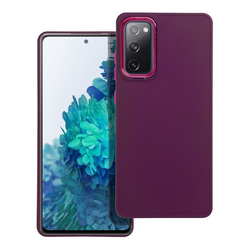 Viedtālruņa aizmugurējais vāciņš Samsung Galaxy S20 FE Frame case Dark Violet