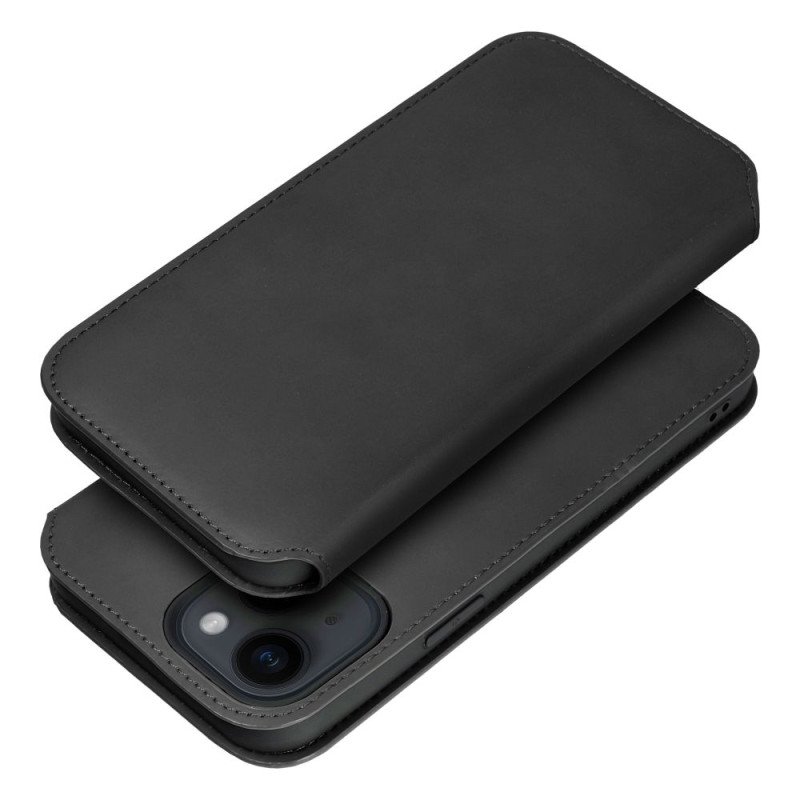 Viedtālruņa atveramais maciņš Samsung Galaxy A25 5G Dual Pocket Book Black