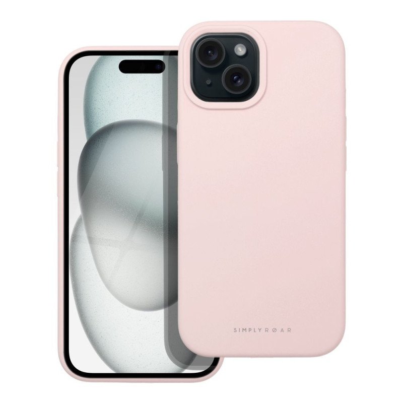 Viedtālruņa aizmugurējais vāciņš Apple Iphone 15 Cloud Skin Pink