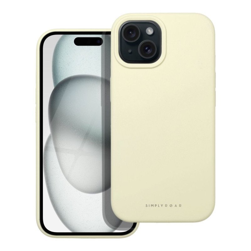 Viedtālruņa aizmugurējais vāciņš Apple Iphone 15 Dzeltena