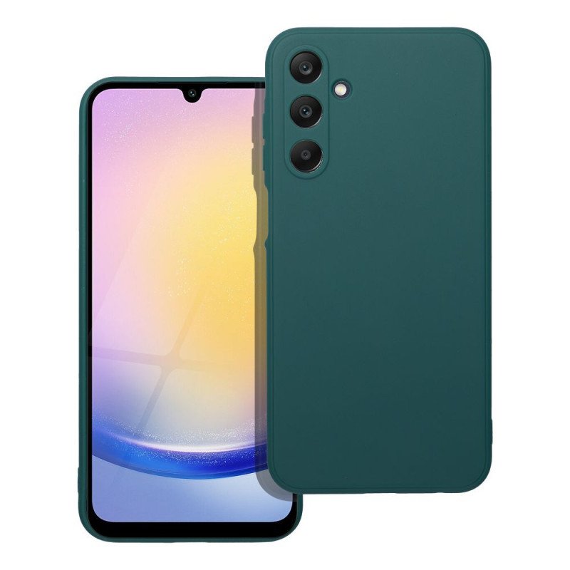 Viedtālruņa aizmugurējais vāciņš Samsung Galaxy A25 Zaļa