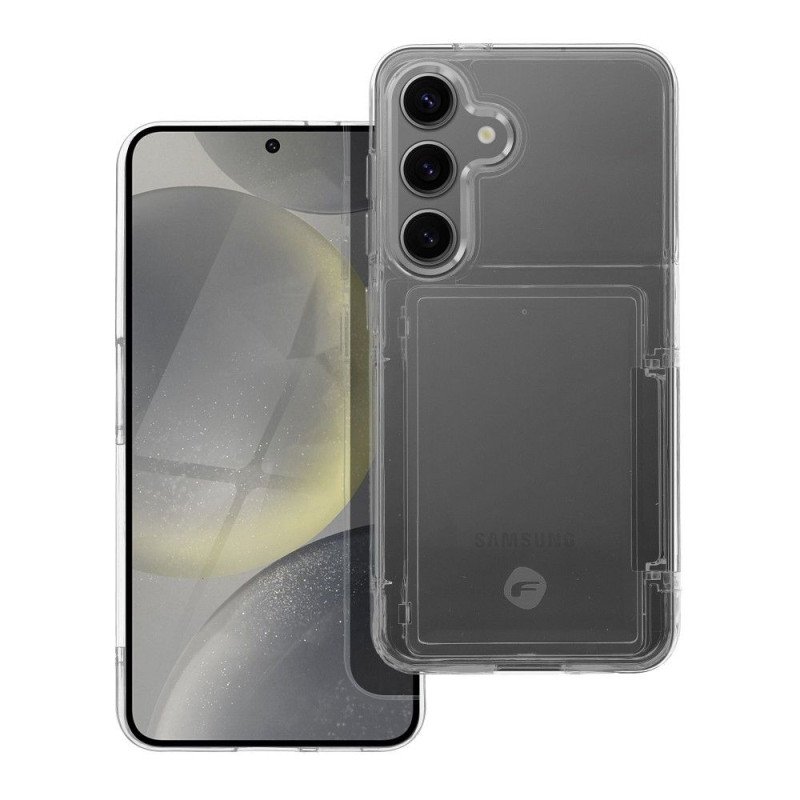 Viedtālruņa aizmugurējais vāciņš Samsung Galaxy S24 CARD Case Transparent