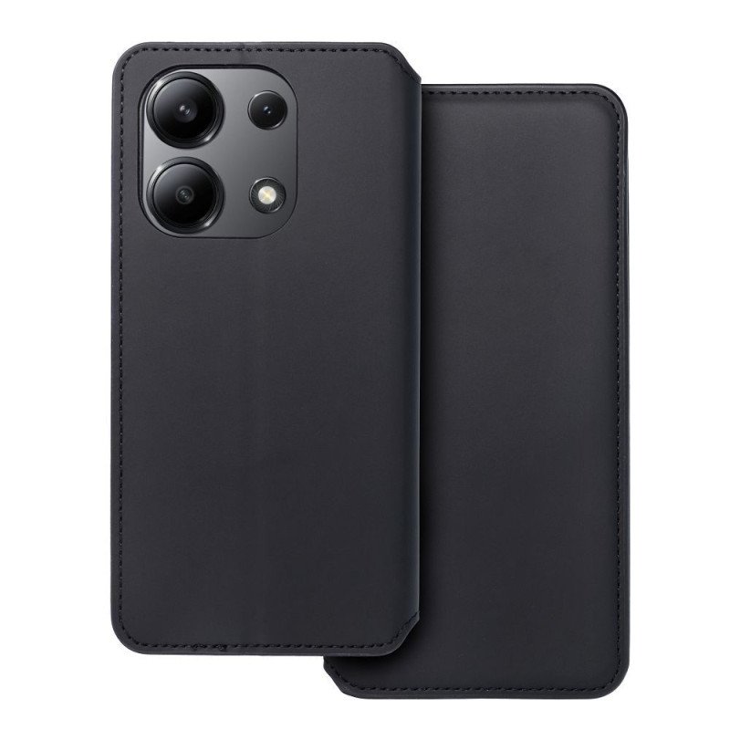 Viedtālruņa aizmugurējais vāciņš Xiaomi Redmi Note 13 Dual Pocket Book Black