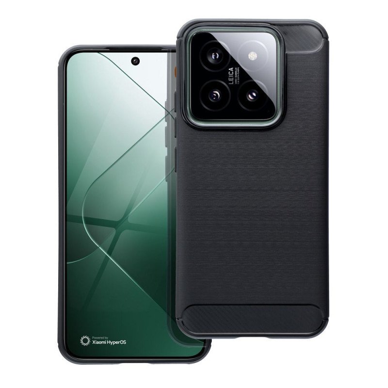 Viedtālruņa aizmugurējais vāciņš Xiaomi Xiaomi 14 Xiaomi 14 Melna