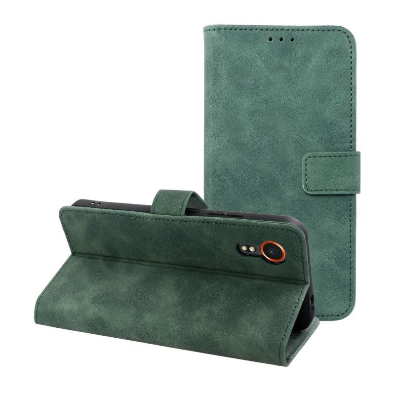 Viedtālruņa atveramais maciņš Samsung Galaxy Xcover 7 Tender Green