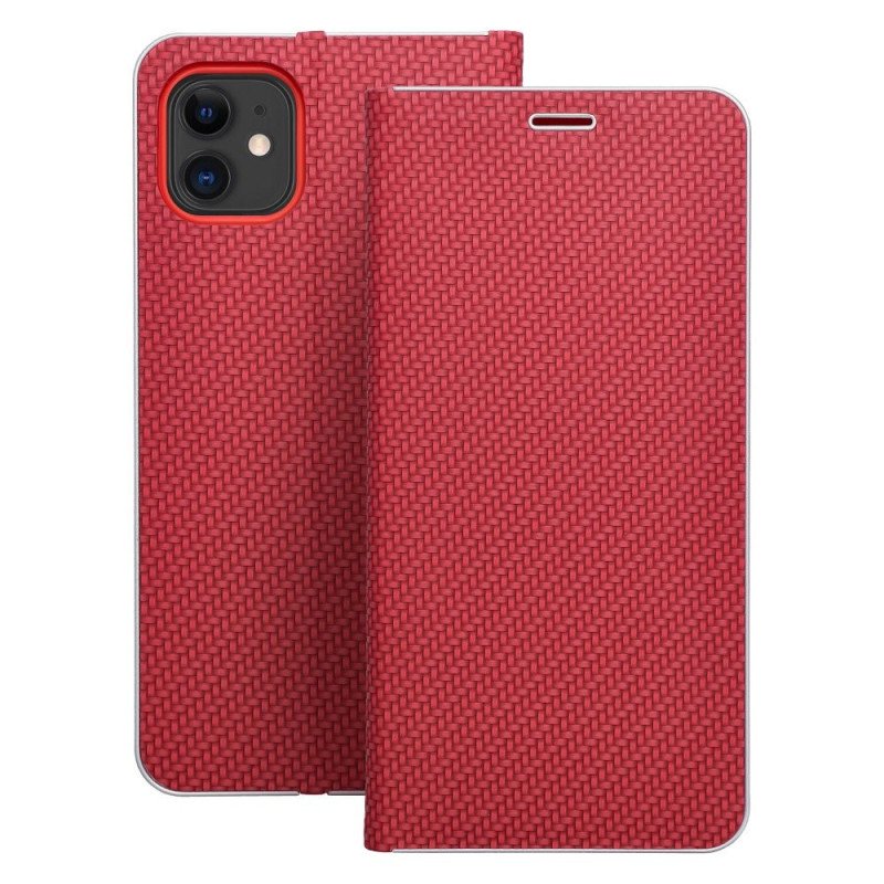 Viedtālruņa atveramais maciņš Apple iPhone 11 Luna Red