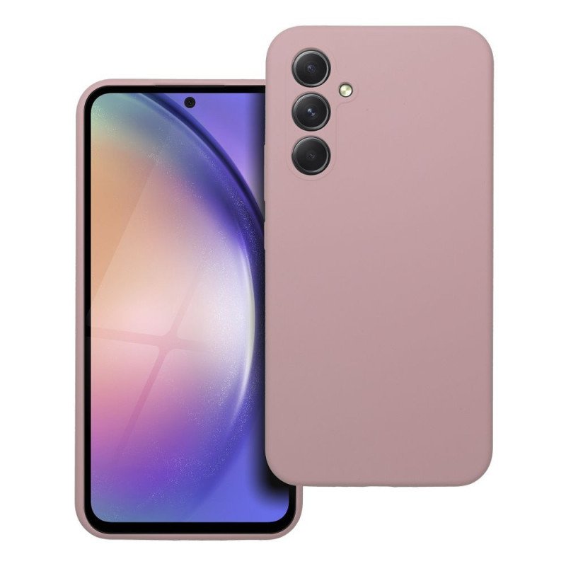 Viedtālruņa aizmugurējais vāciņš Samsung Galaxy A54 5G Silicon 2mm Pink