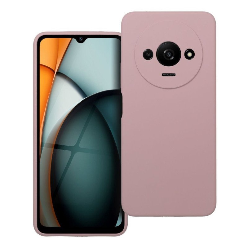 Viedtālruņa aizmugurējais vāciņš Xiaomi Redmi A3 Silicon 2mm Pink