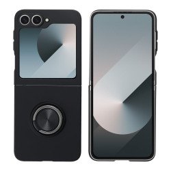 Viedtālruņa aizmugurējais vāciņš Samsung Galaxy Z Flip 6 Silicone Ring Black