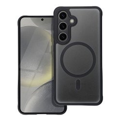 Viedtālruņa aizmugurējais vāciņš Samsung Galaxy S24 Full matte mag Black, Transparent