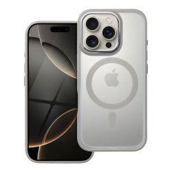 Viedtālruņa aizmugurējais vāciņš Apple iPhone 16 Pro Matte Mag Cover Grey