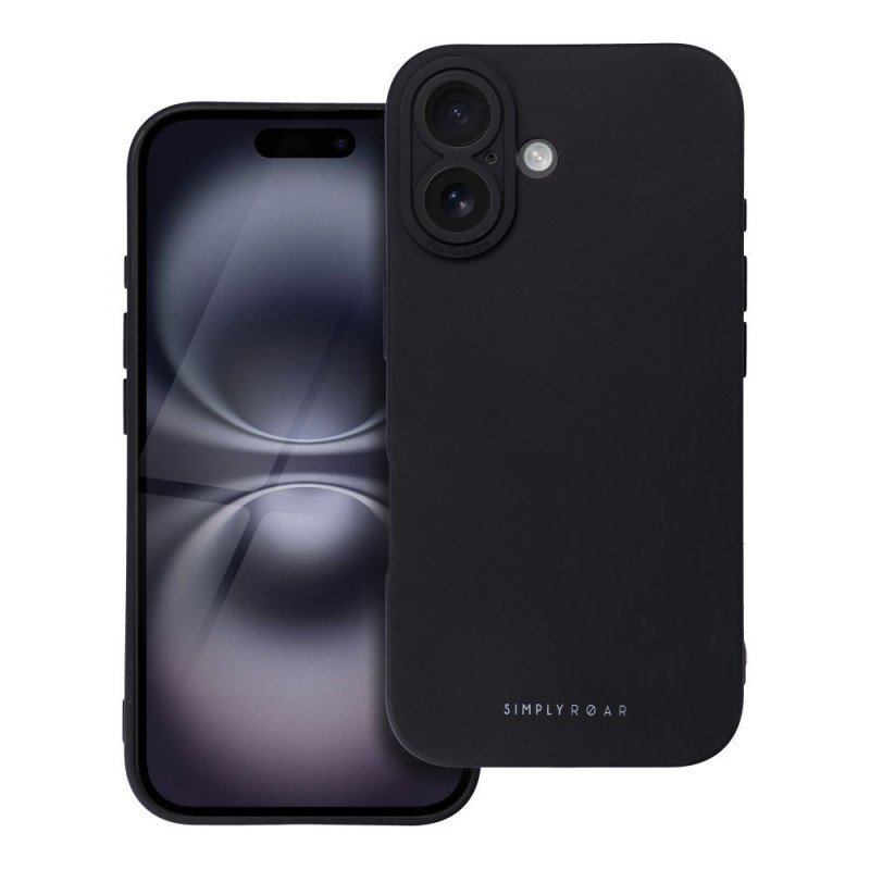 Viedtālruņa aizmugurējais vāciņš Apple Iphone 16 Luna Black