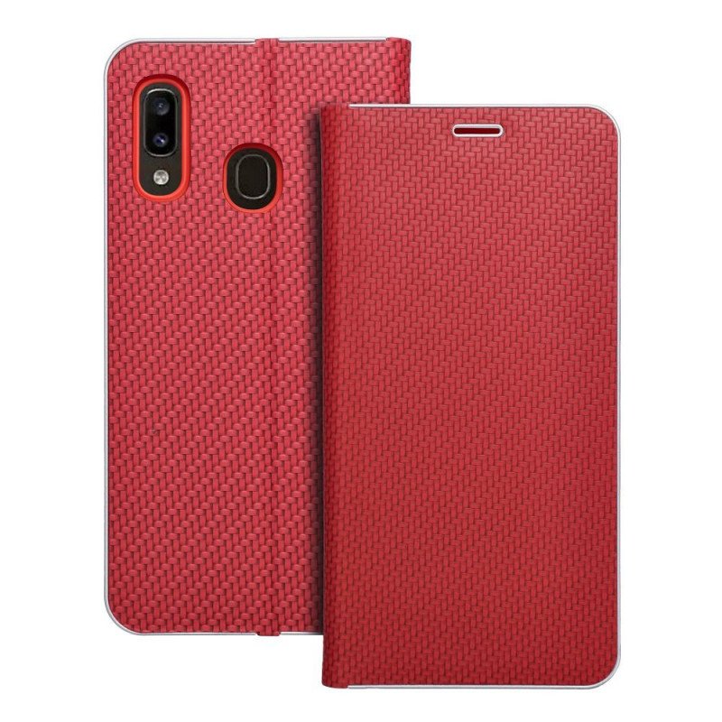 Viedtālruņa atveramais maciņš Samsung Galaxy A20E Luna Red