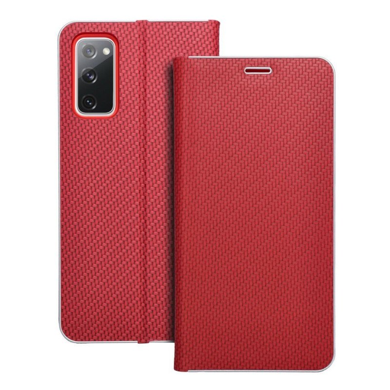 Viedtālruņa atveramais maciņš Samsung Galaxy S20 FE Luna Red