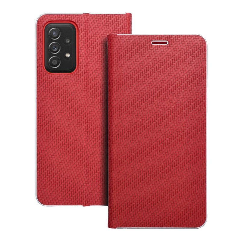 Viedtālruņa atveramais maciņš Samsung Galaxy A52 / A52 5G / A52s 5G Luna Red