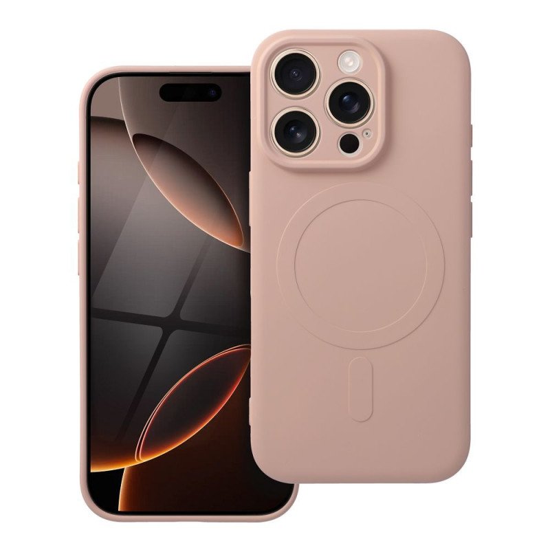 Viedtālruņa aizmugurējais vāciņš Apple iPhone 16 Pro Mag Cover Pink