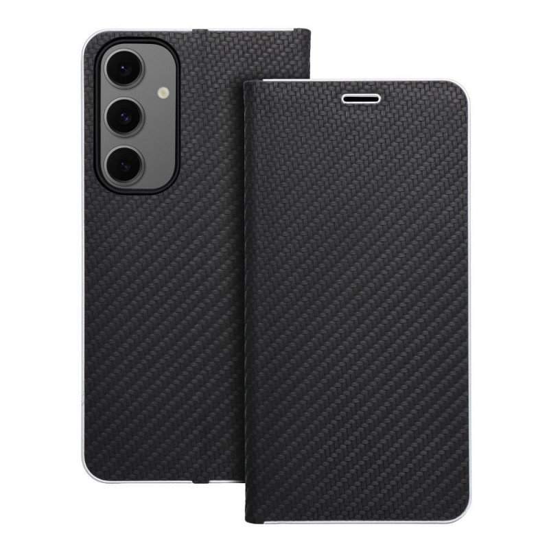 Viedtālruņa atveramais maciņš Samsung Galaxy S24 FE Luna Book Black
