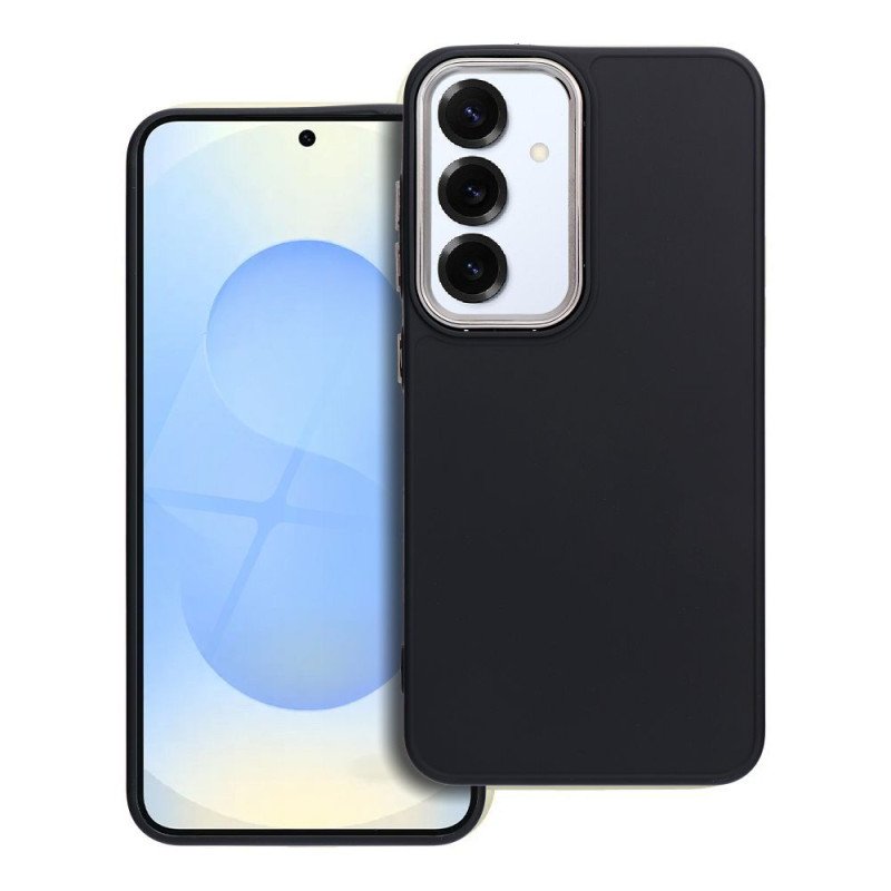 Viedtālruņa aizmugurējais vāciņš Samsung Galaxy S25 Frame case Black