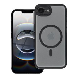 Viedtālruņa aizmugurējais vāciņš Apple iPhone 16E Full matte mag Black, Transparent