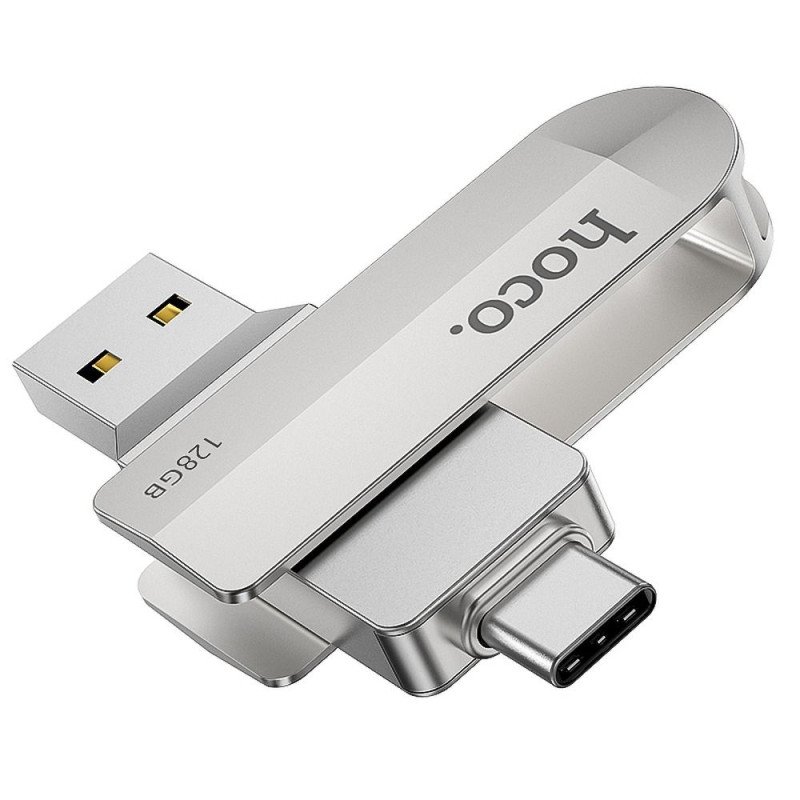 Ārējā atmiņa Hoco USB + Typ C 128GB USB3.0