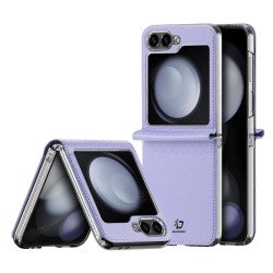 Viedtālruņa aizmugurējais vāciņš Samsung Galaxy Z Flip 6 Bril Leather Violet