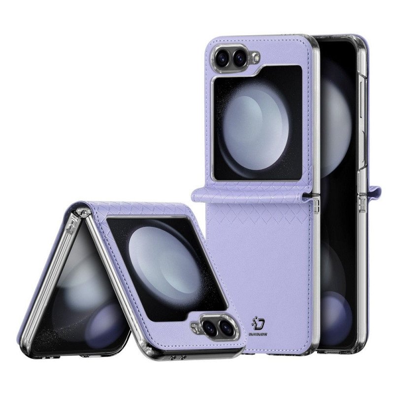 Viedtālruņa aizmugurējais vāciņš Samsung Galaxy Z Flip 6 Bril Leather Violet