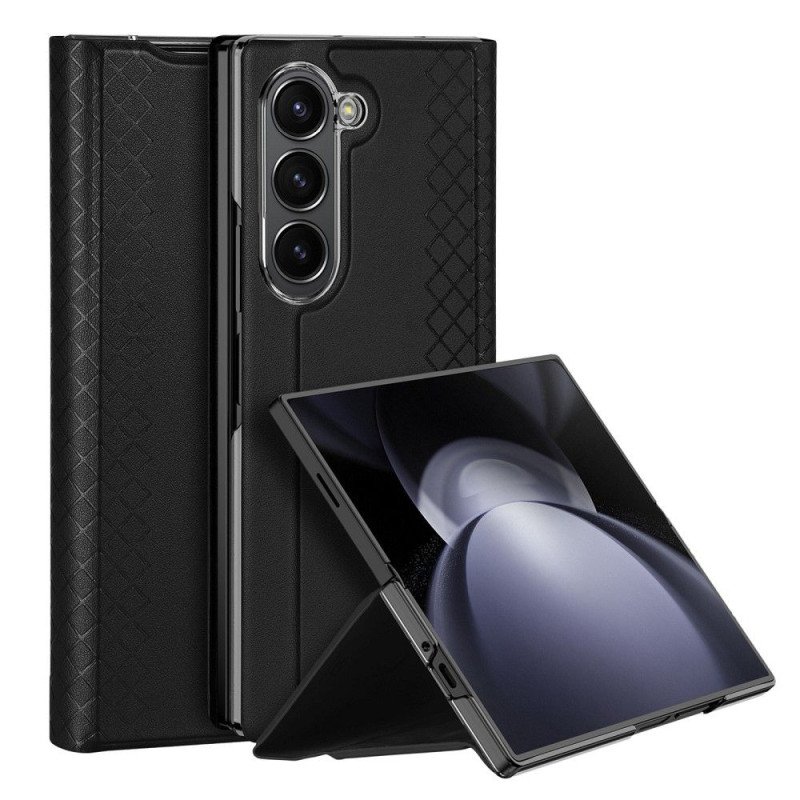 Viedtālruņa atveramais maciņš Samsung Galaxy Z Fold 6 Bril Leather Black