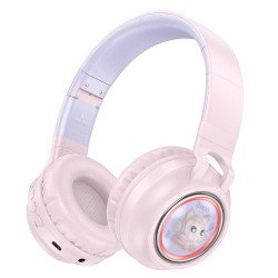 Bezvadu austiņas Headphones Bluetooth W50 Pink