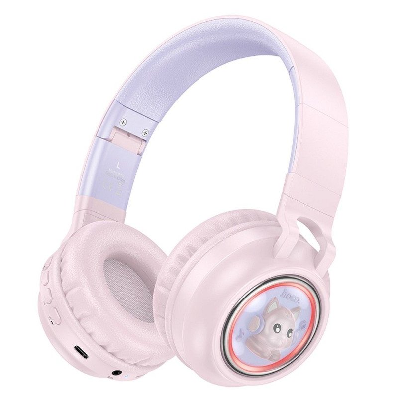 Bezvadu austiņas Headphones Bluetooth W50 Pink