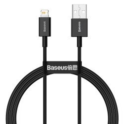 Kabelis USB - Lightning cable 1m Black