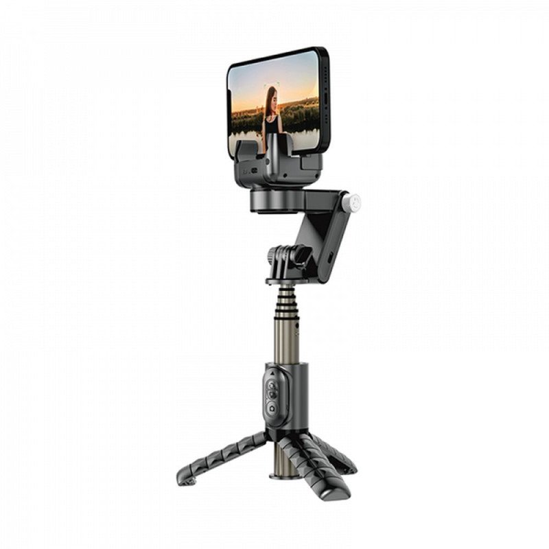 Pašportretu kāts/statīvs Selfie Stick with Stabilization, Tripod Function and Auto Tracking Wi-SE006 Black